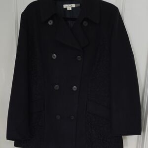Simply Noel Elegant Blue Pea Coat